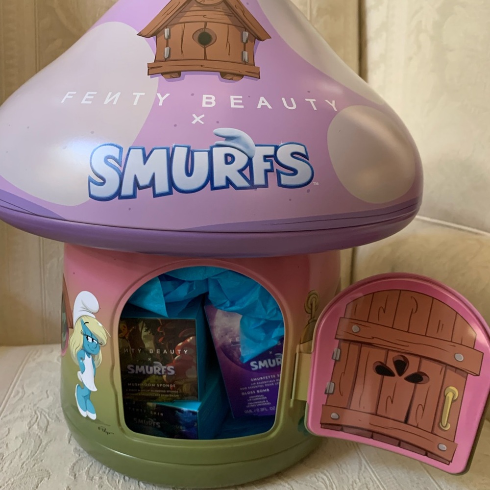 Fenty Beauty x Smurfs PR Set Entire Collection Bundle Set In Mushroom Box BNIB - Picture 16 of 16